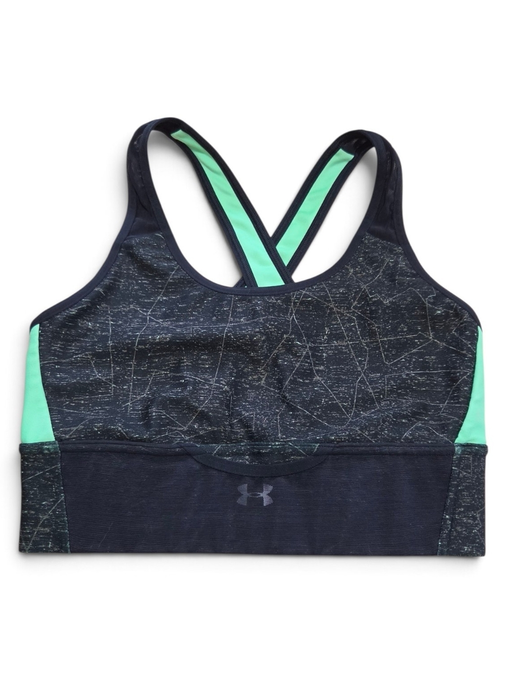 Under Armour Black & Mint Athletic Sports Bra